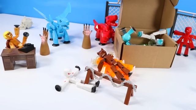 Stikbot Monsters Series Werewolf and Cyborg Figures NEW Zing Pack Review смотреть онлайн