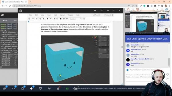 Spawn a URDF model in Gazebo with ROS2 | ROS2 Developers Open Class #142