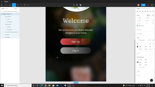 Food App Design Figma Tutorial UX/UI (2021) - part 3 смотреть онлайн