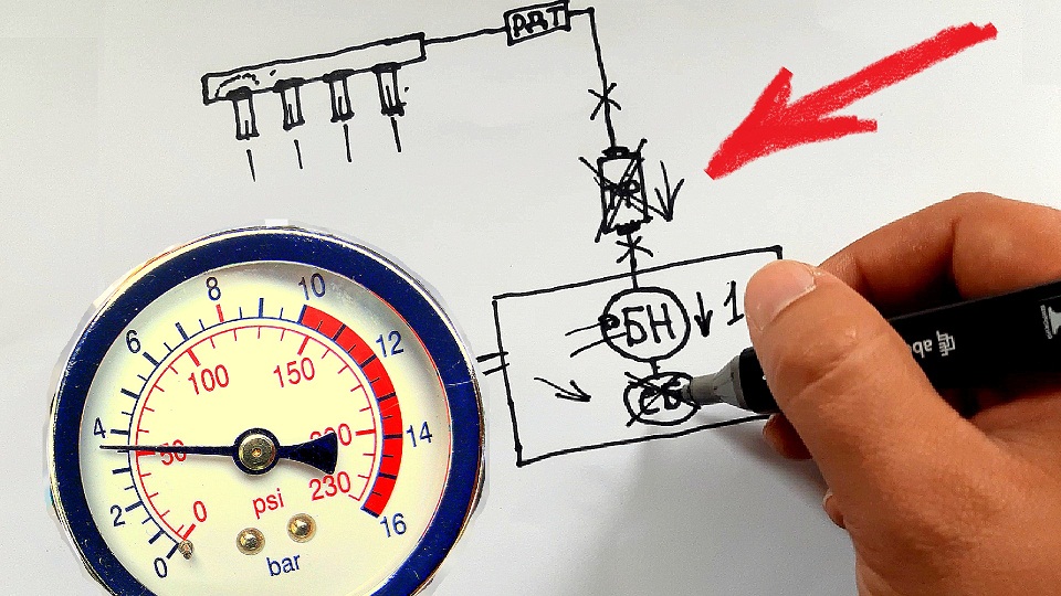 Почему падает давление топлива в рампе при исправном бензонасосе? Основные причины. смотреть онлайн