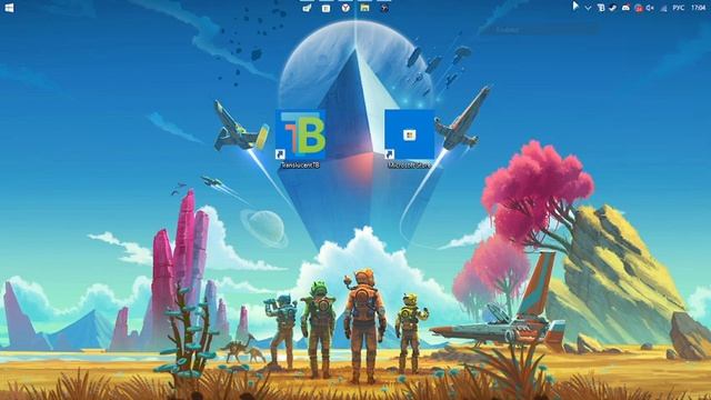 как сделать прозрачную панель задач и крутую панель задач прогграмма TranslucentTB смотреть онлайн