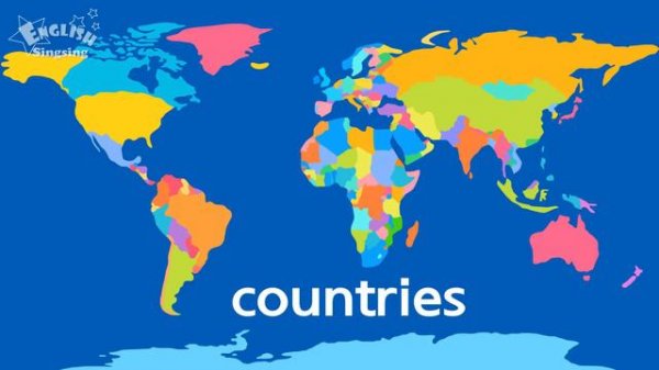 Kids vocabulary - [Old] Our Planet, Earth - continents & oceans - English educational video for kid