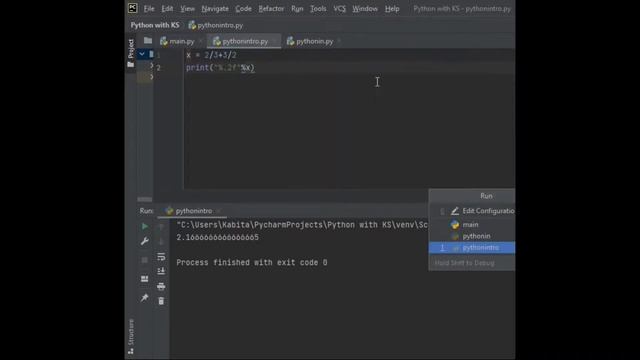 Arithmetic operations in python || python with ks || смотреть онлайн