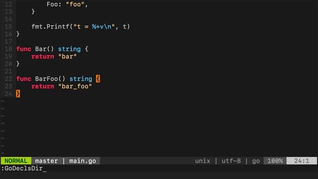 Go Development with Vim-go смотреть онлайн