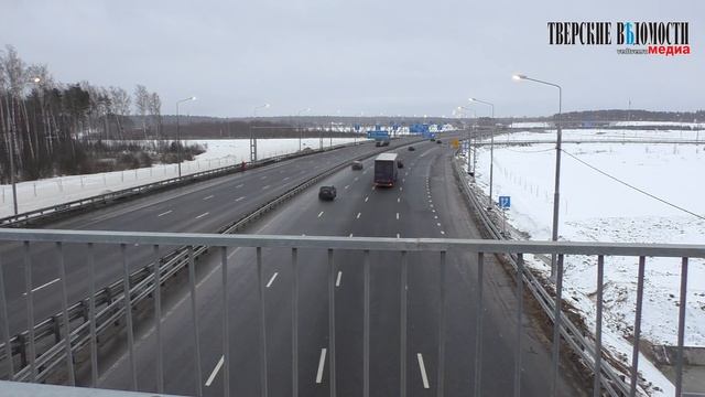 Строительство развязки на трассе М-10 под Тверью завершено смотреть онлайн