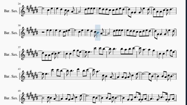 Baritone Sax Sheet Music: How to play Scared to Be Lonely by Martin Garrix and Dua Lipa смотреть онлайн