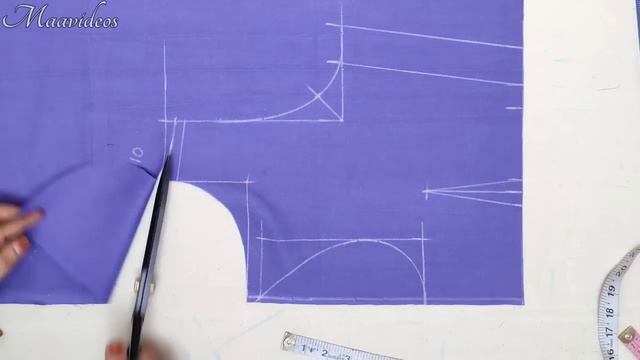 Easy Method Boat Neck Blouse Cutting / Waist size-32 / Perfect Boat Neck Blouse Cutting / смотреть онлайн