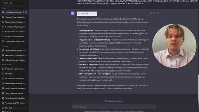 ChatGPT Link Reader Plugin Integration & Reading Content of Any Link | Tutorial смотреть онлайн