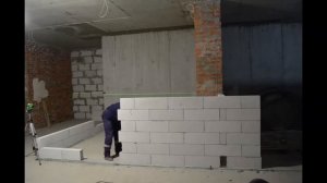 Возведение перегородок 70 кв. м. полное видео