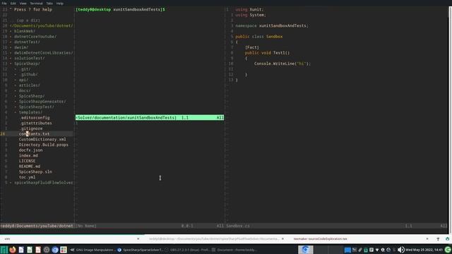 spiceSharpFluidFlowSolver 5 - setting up a sandbox in Xunit for matrix tests смотреть онлайн
