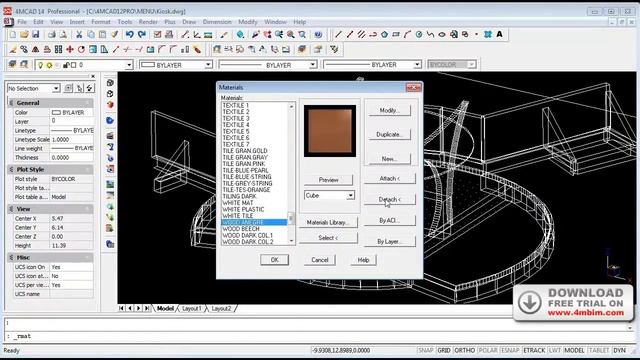 Convert IFC In DWG With 4MCAD Pro