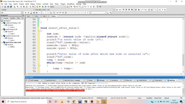 insert a node after a given value of node in doubly linked list смотреть онлайн