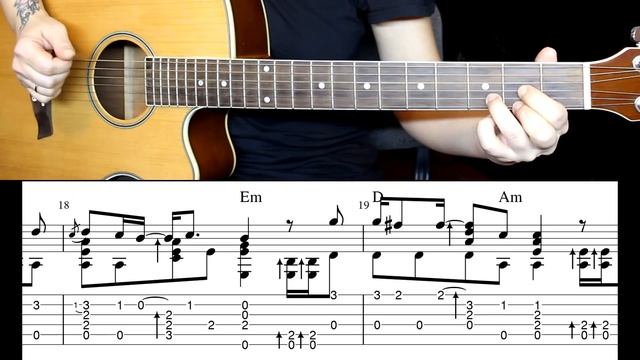 The Unforgiven - Metallica | Fingerstyle На гитаре | Ноты Табы Разбор смотреть онлайн