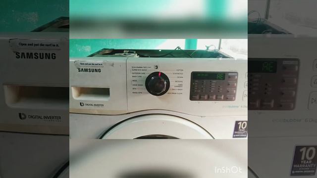 samsung front load washing machine AE error смотреть онлайн