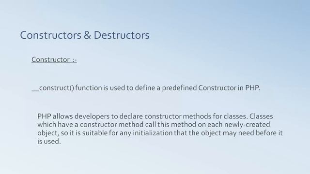 OOPS Concepts in PHP смотреть онлайн