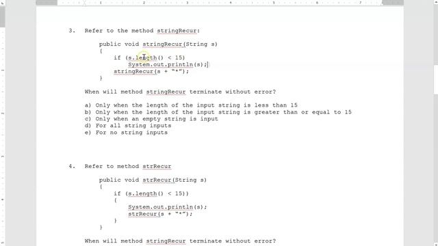 JAVA - Lesson #140 - APCSA - CH. 14 Recursion Practice Quiz #3 смотреть онлайн