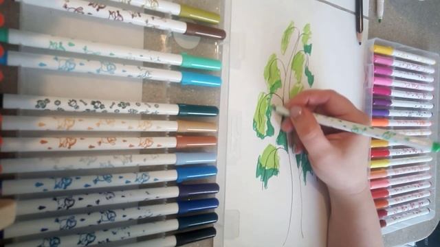 Как нарисовать березу. How to draw a birch. смотреть онлайн