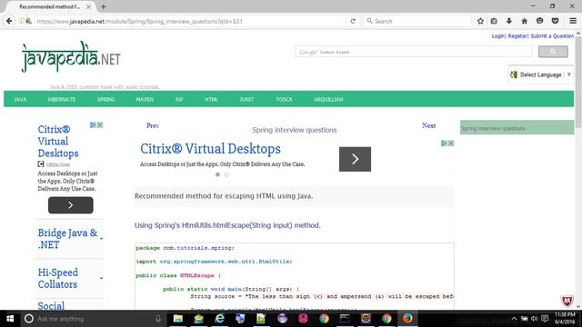 Recommended method for escaping HTML using Java.
- javapedia.net смотреть онлайн