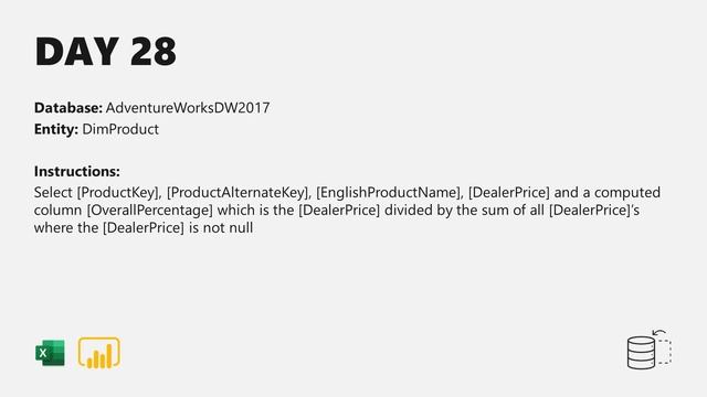 DAY 28 – Query Folding Challenge - #30DQUERY смотреть онлайн