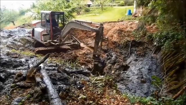 Making 70m2 pond (time-lapse 120x; 1 min = 2 h) - Day 1 of 2 смотреть онлайн