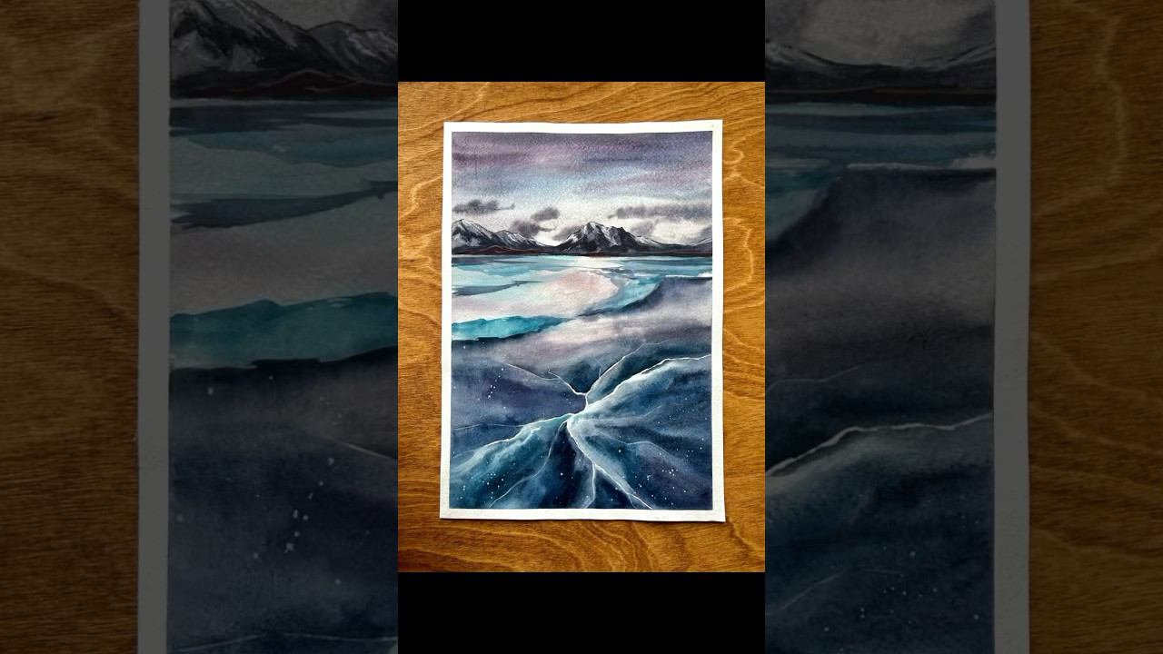 Рисунок, полностью выполненный акварелью из набора грануляций от Невской палитры смотреть онлайн