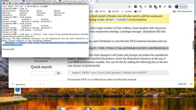 Installing Homebrew (MacOS) смотреть онлайн