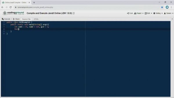 Java Online Compiler || Basic Tutorial || GCD