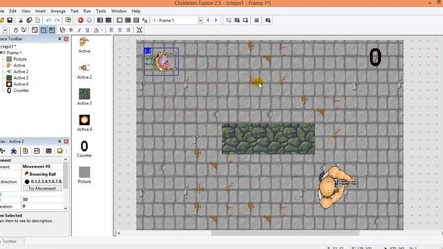 Простой искусственный интеллект - Clickteam Fusion 2.5 смотреть онлайн
