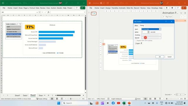 Bismillah. Control your PowerPoint presentation Dashboard using Excel, No VBA. смотреть онлайн