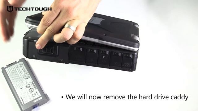 How to install a hard drive caddy in a Panasonic Toughbook CF-31 - In under 1 minute! смотреть онлайн