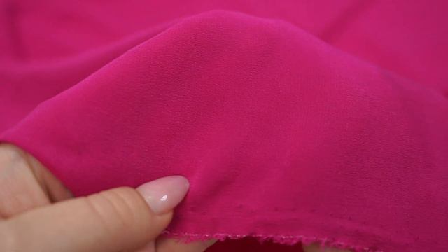 Крепдешин шелк фуксия CA3412468 смотреть онлайн