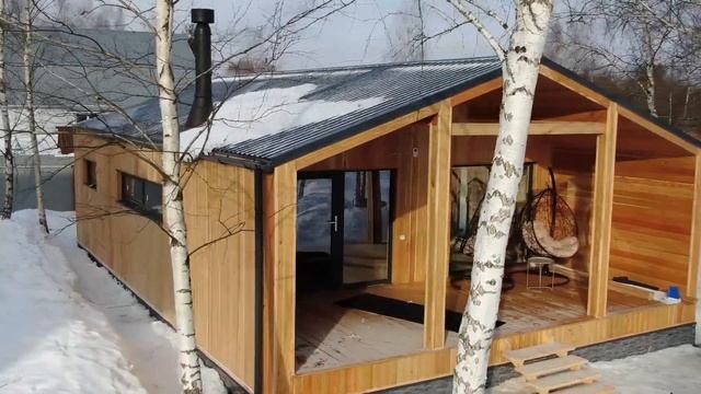 Обзор современного дома в стиле барнхаус SQUIRE 77 от компании HOMGART смотреть онлайн