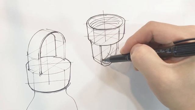 물병뚜껑 그리기 / water bottle cap sketch / 제품디자인스케치 / product design sketch смотреть онлайн