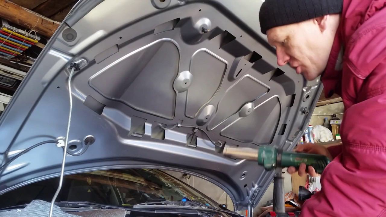 ПРОект "Веста Плутон". Делаем вибро-шумоизоляцию капота. смотреть онлайн