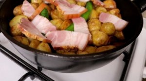 жареный картофель пока сезон молодого картофеля пожарим #картофель #рецепт