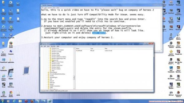 company of heroes 2 beta : how to fix "please wait" bug.