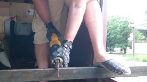 Резка профильной трубы 60"40"2 сабельной пилой Dewalt