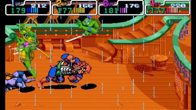 Teenage Mutant Ninja Turtles: Turtles in Time HD (Arcade/1991) 4 Turtles FULL Walkthrough смотреть онлайн