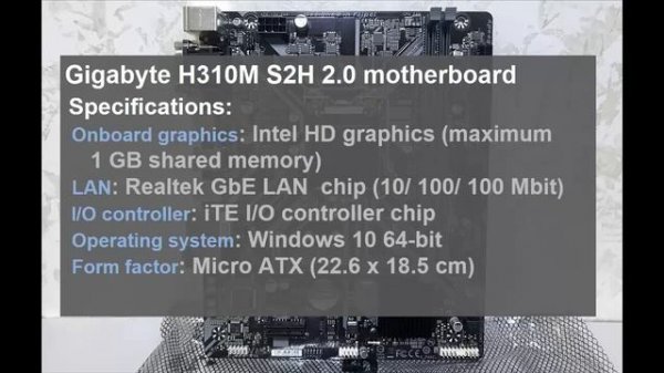 Intel Core i3-9100F Processor and Gigabyte H310M S2H 2.0 Motherboard Unboxing