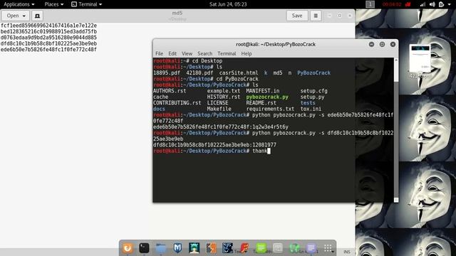 HOW TO CRACK ANY MD5 ENCRYPTION USING KALILINUX 2017 смотреть онлайн