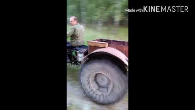 Трицикл, двигатель урал, шины низкого давления. Са смотреть онлайн