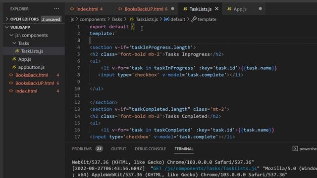 Refactor Task List project to components part 1 11 | Vue 3 | فيو الدرس الحادي عشر смотреть онлайн