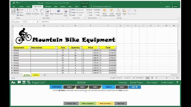 Excel 2016 Exam 1 - Project 5 смотреть онлайн