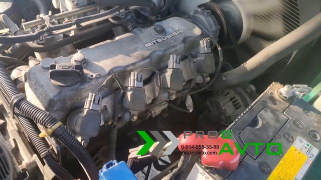 Бензиновый вилочный погрузчик MITSUBISHI FGE20 2 тонны, высота 3 метра МКПП смотреть онлайн