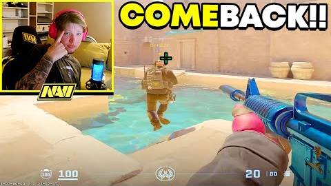 СИМПЛ ЗАМУТИЛ ТИММЕЙТОВ, ВЗЯЛ АВИК И СДЕЛАЛ КАМБЭК!! (РУС СУБ) | КС2 ФЕЙСИТ смотреть онлайн