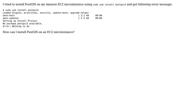 GIS: How to install PostGis on EC2 micro-instance? смотреть онлайн