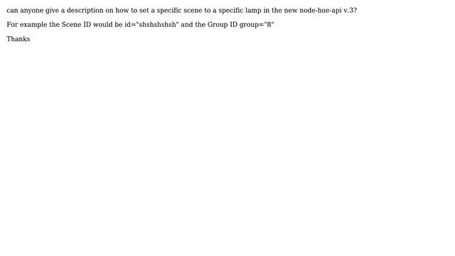 How to set scenes in the new Philips HUE API node-hue-api v.3? смотреть онлайн