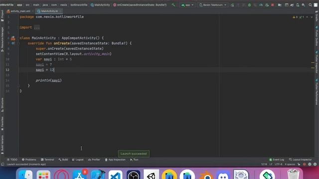 Android Studio Kotlin - Sayısal Veri Tipleri ve Değişkenler смотреть онлайн