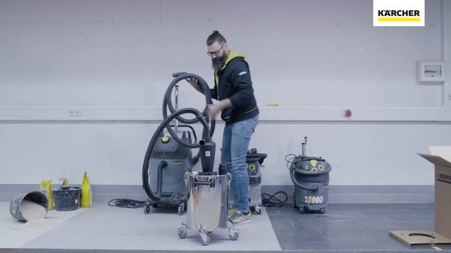 Использование пылесосов серии NT совместно с циклонным предварительным сепаратором CS 40 Me смотреть онлайн