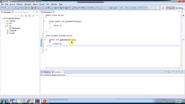 What are the final methods in Java? | Java final methods | Java Tutorial смотреть онлайн